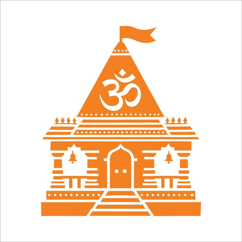 Traditional Hindu Temple vector