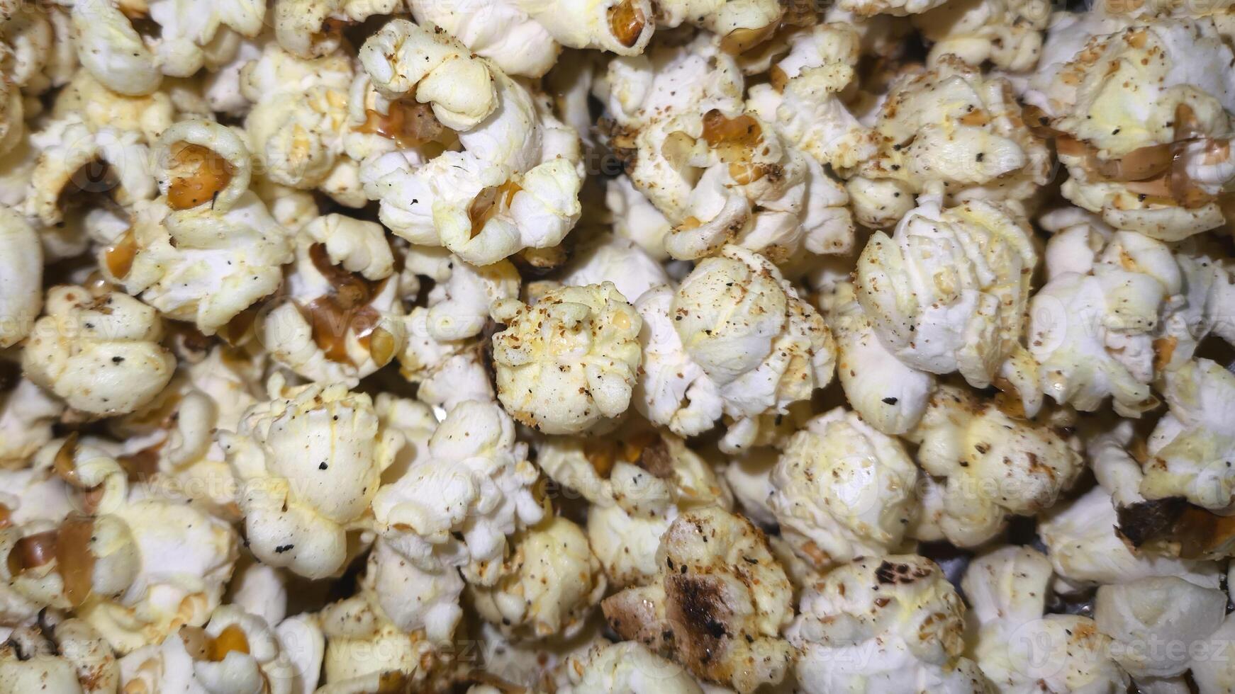 Close up of spicy popcorn photo