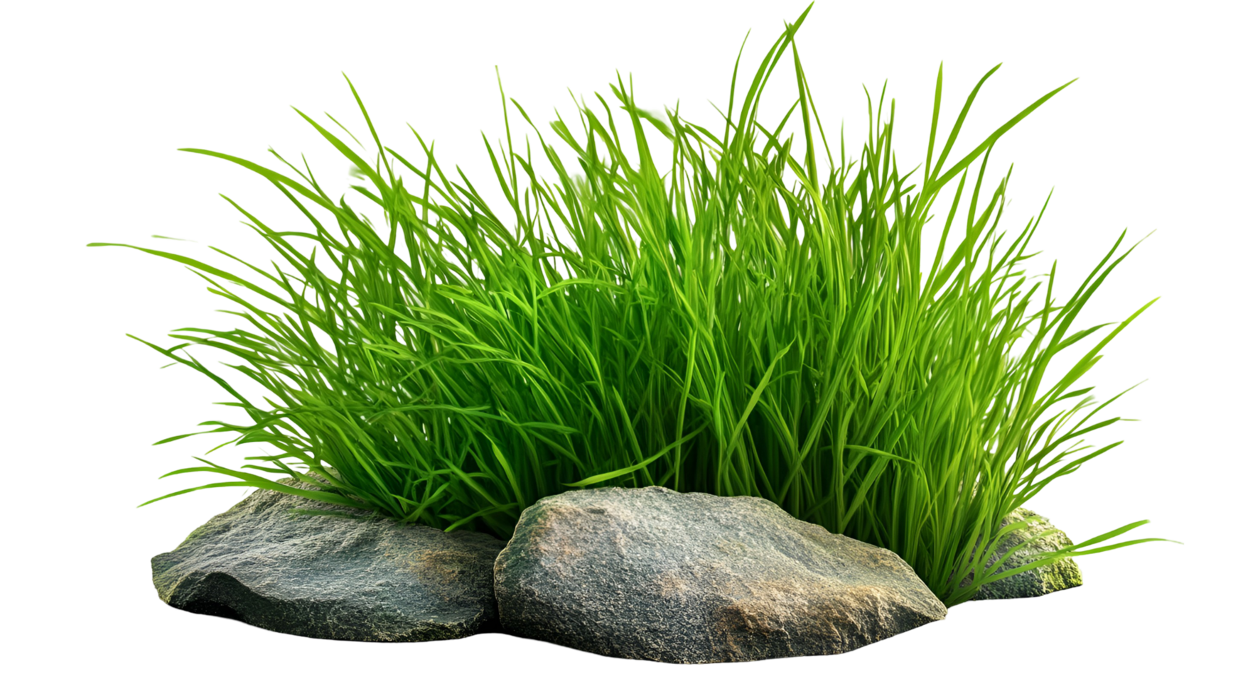 grass and rocks on a transparent background png