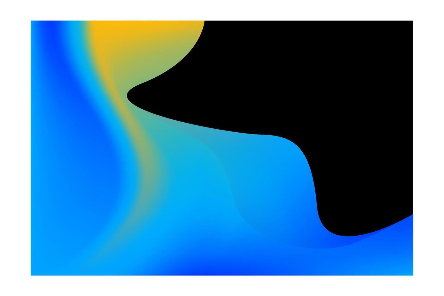 a blue and yellow abstract image of a person vector