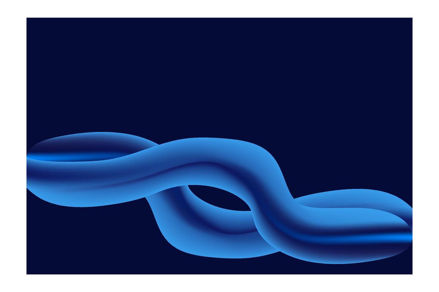 a blue abstract wave on a dark background vector