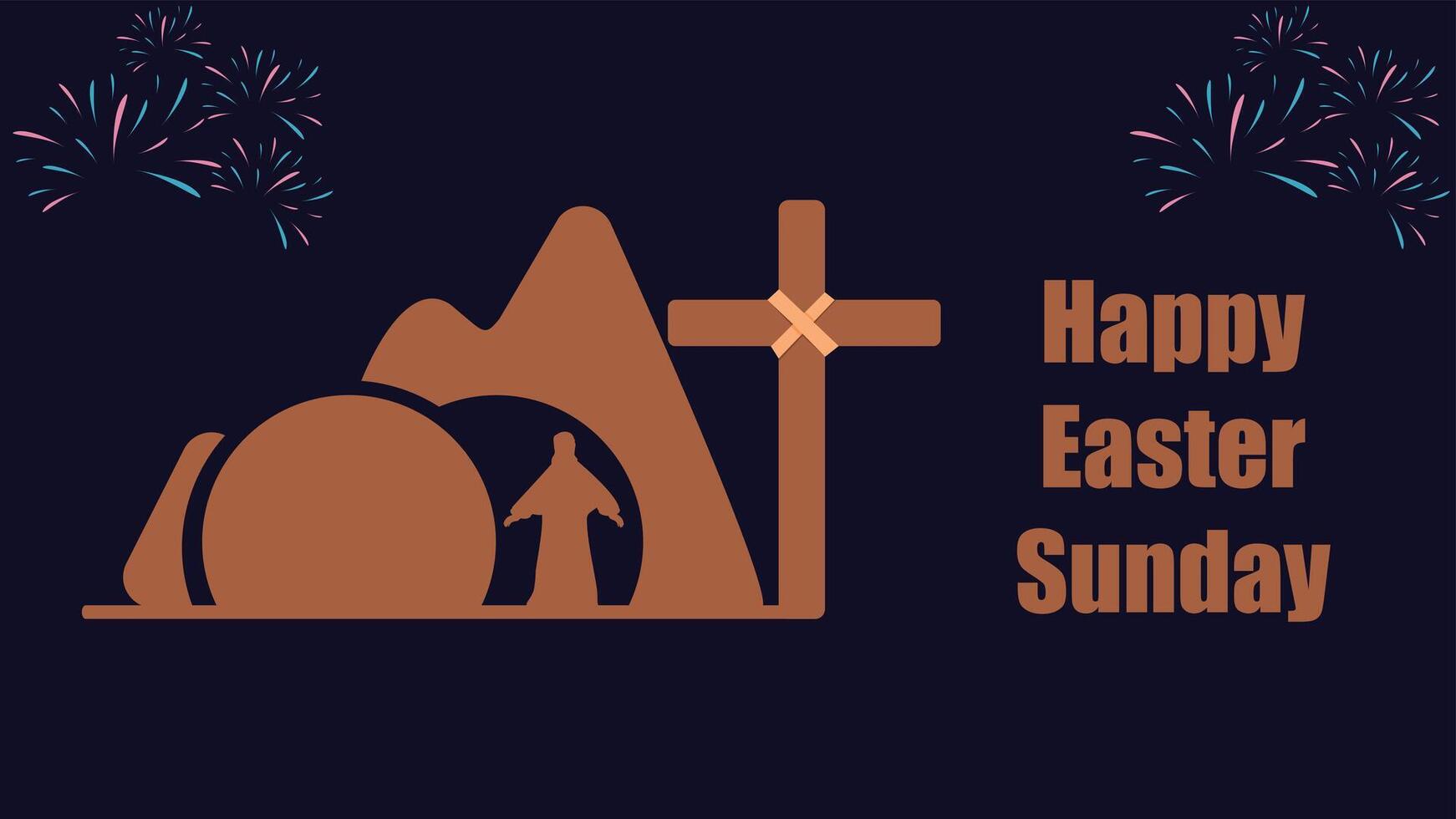 Happy Easter concept banner design,rabbit, easter Bunny, festival and celebration concept. vector