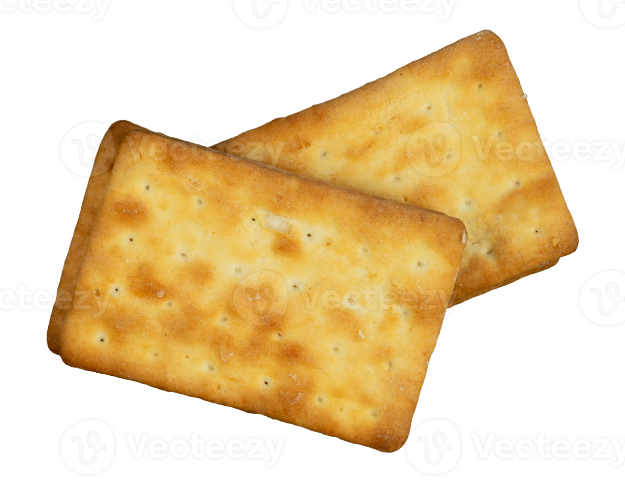 Stack of two biscuit isolated element png