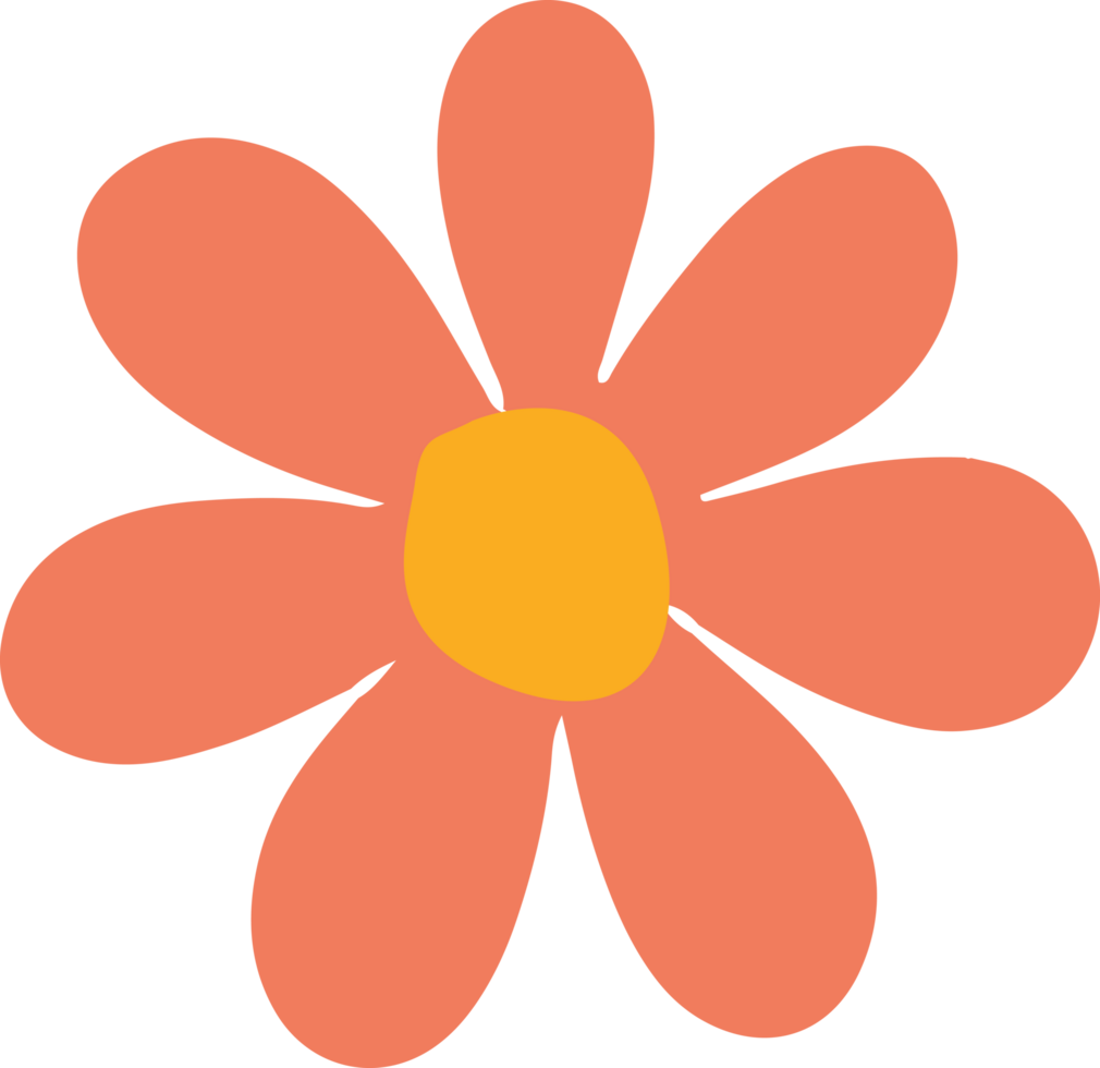 isolated of plant leaf flower cartoon Icon png