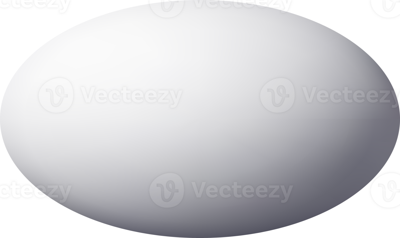 3d white simple ellipse figure png