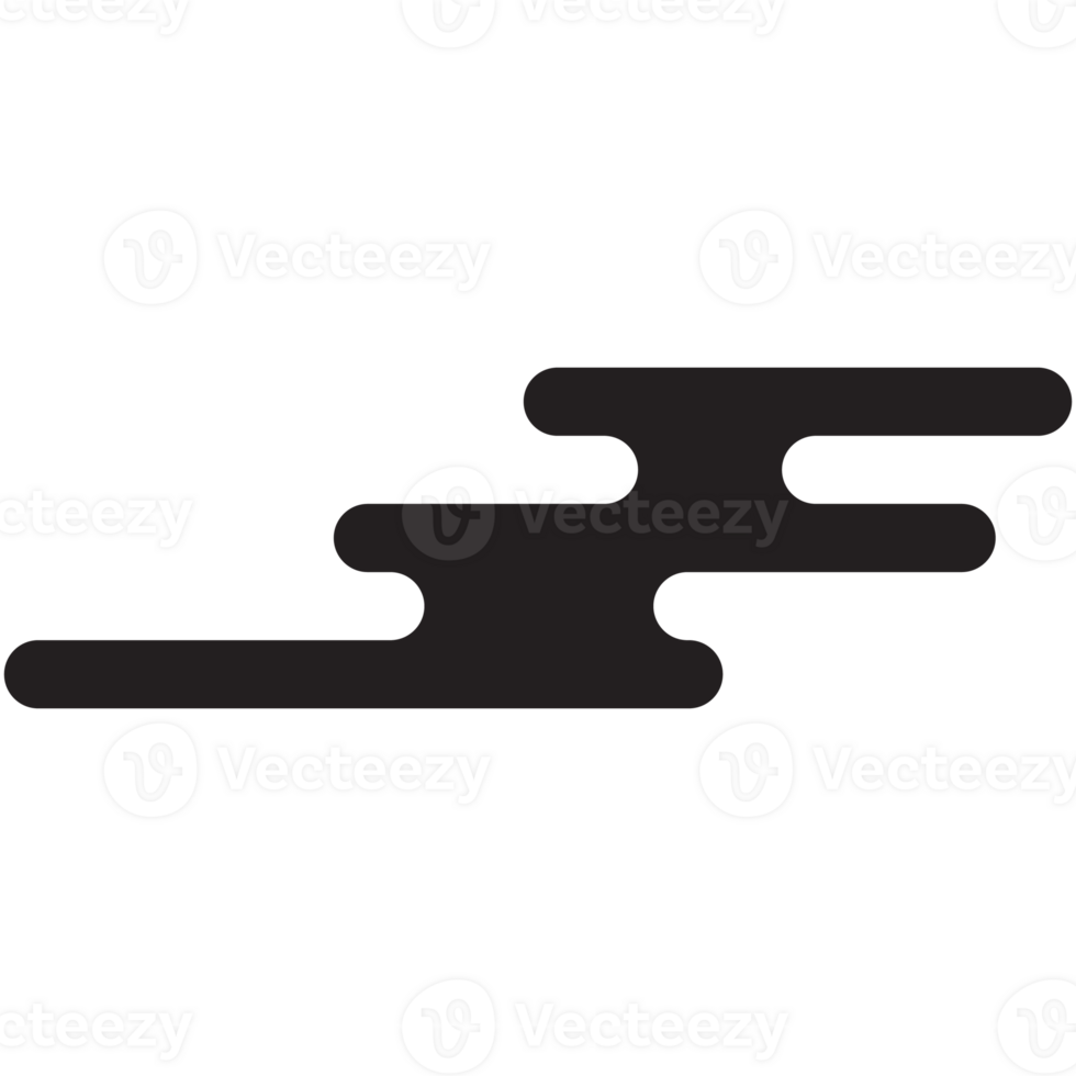 Cloud in chinese and japan style. Abstract asian cloud icon design. png