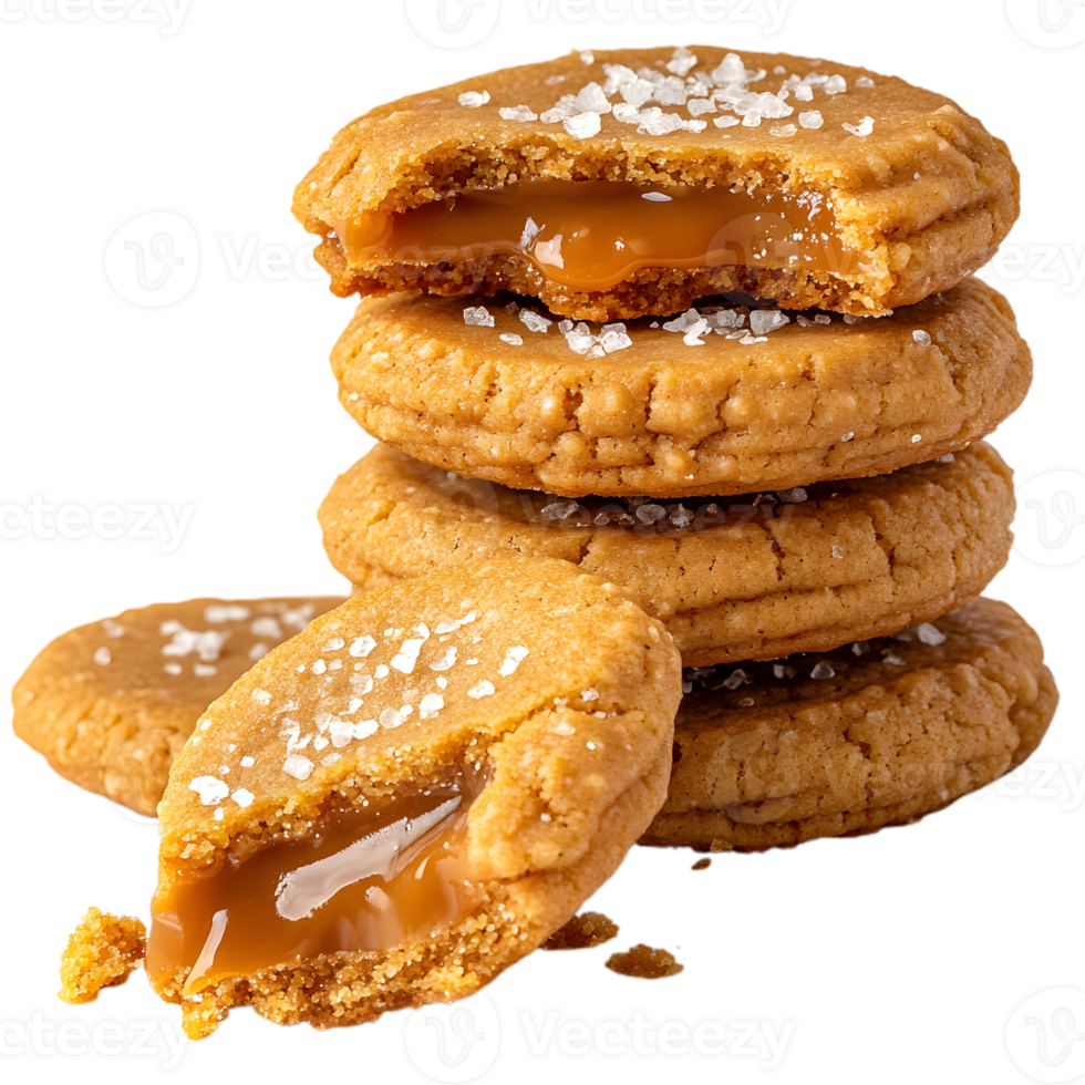 Sugar Cookies Neatly Stacked for Digital Use png