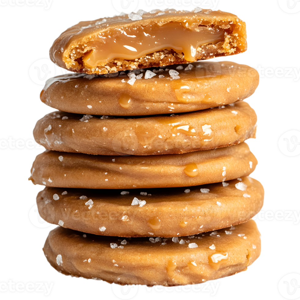 Tempting Sugar Cookies Arranged in a Stack png