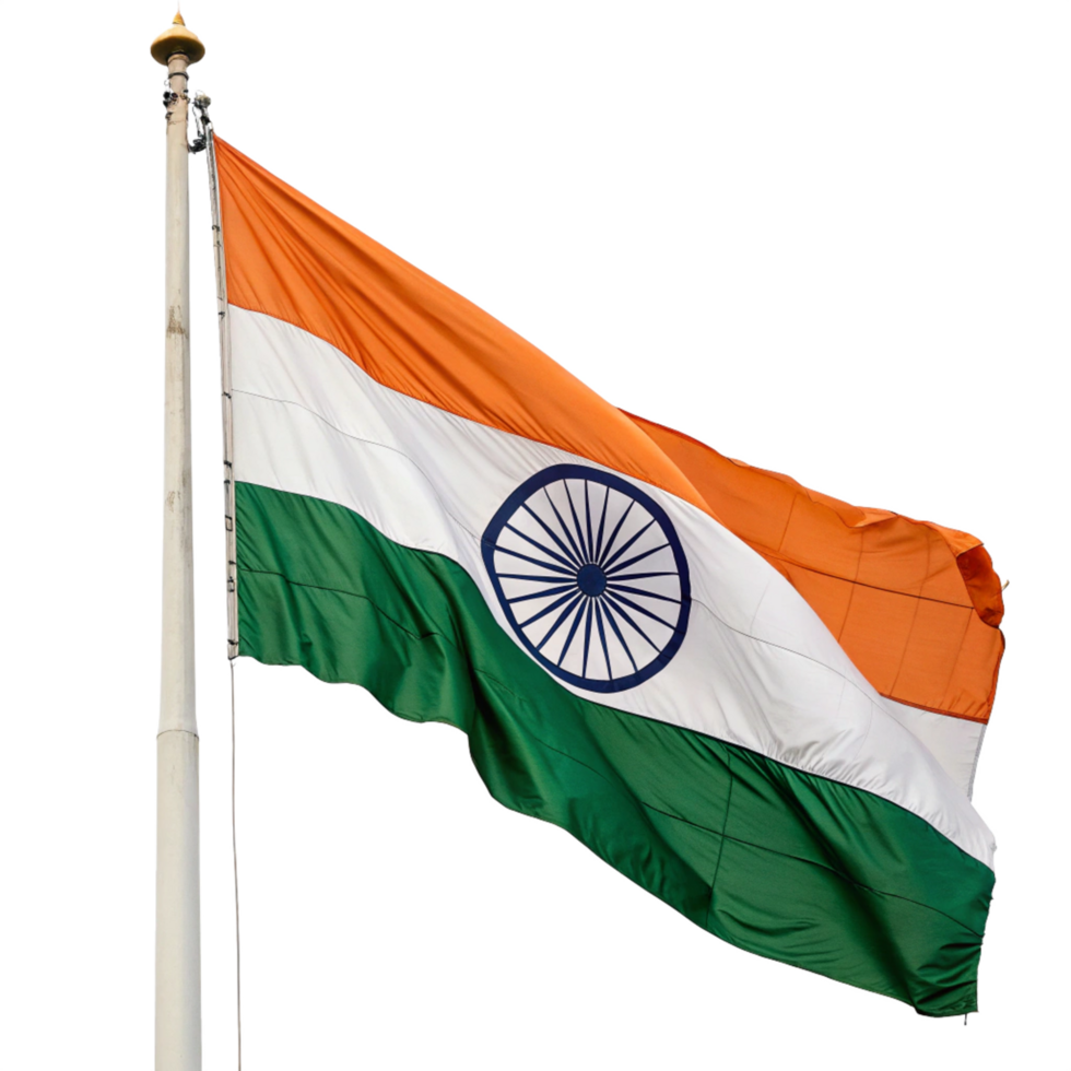 indian 3d flage is isolated on transparent background png