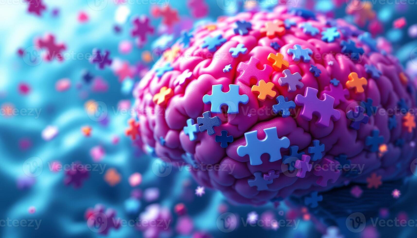 Brain Teaser, A Colorful Puzzle of Cognitive Function and Mental Exploration photo