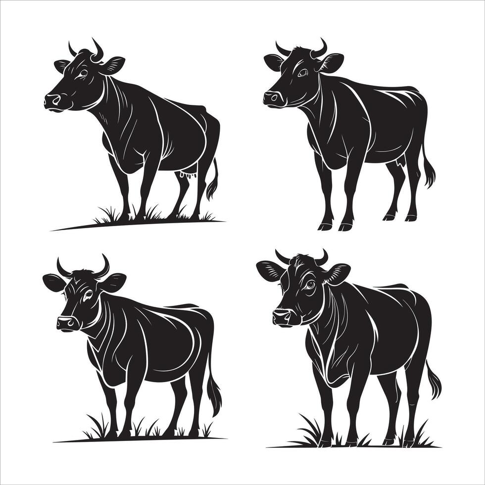 Cow Silhouette Design vector