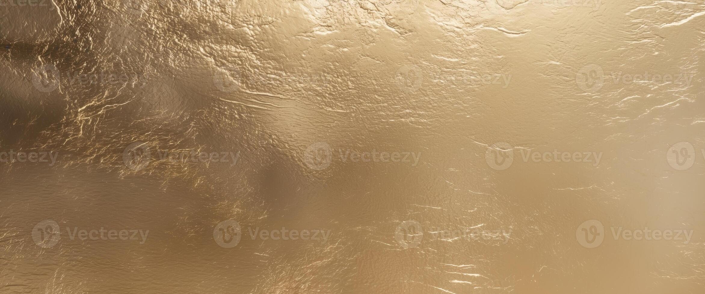 rough shiny brushed gold texture metal background banner. photo