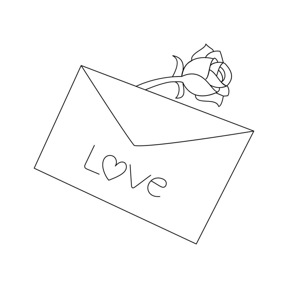 Through one unbroken line, love letter single-line art symbolizes the flow of emotions, conveying love and connection in its purest form. vector