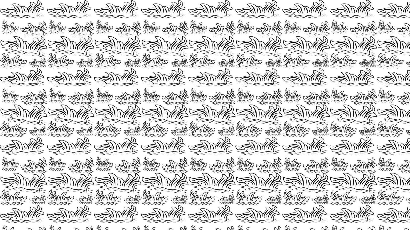 Grass seamless pattern. abstract background. grass pattern black and white colur. vector