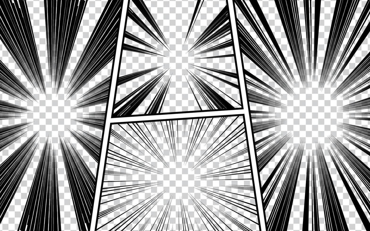 Comic background set. comic book with halftone elements. Retro Pop Art Style. vector