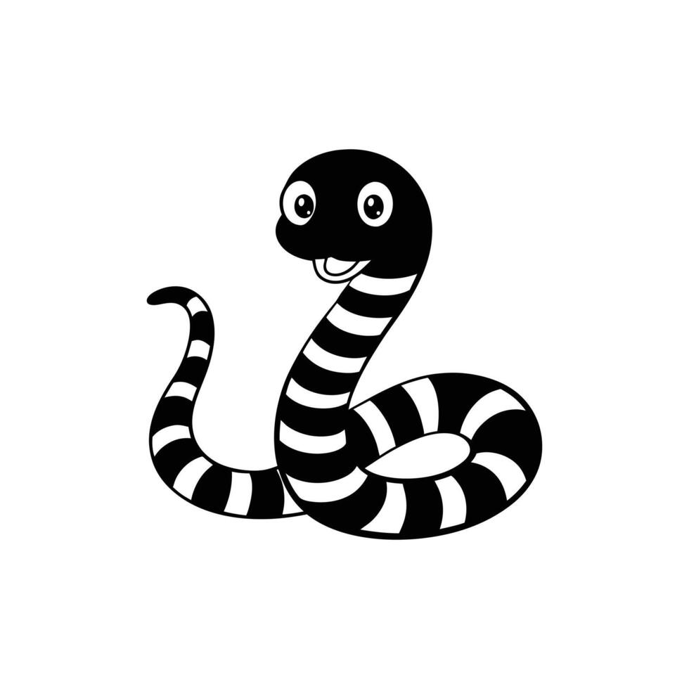 Snake Reptile silhouette Design vector