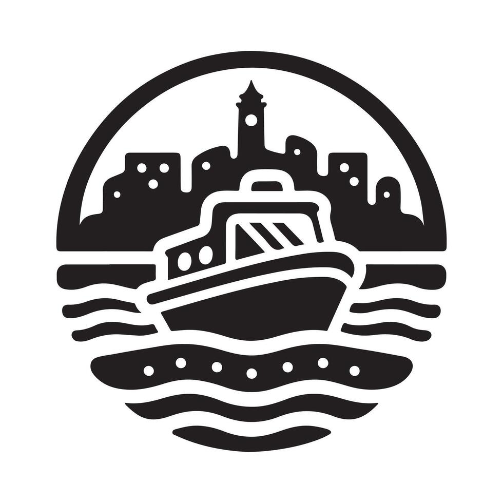Downloadable Water Taxi Silhouette Vectors Graphics Pack