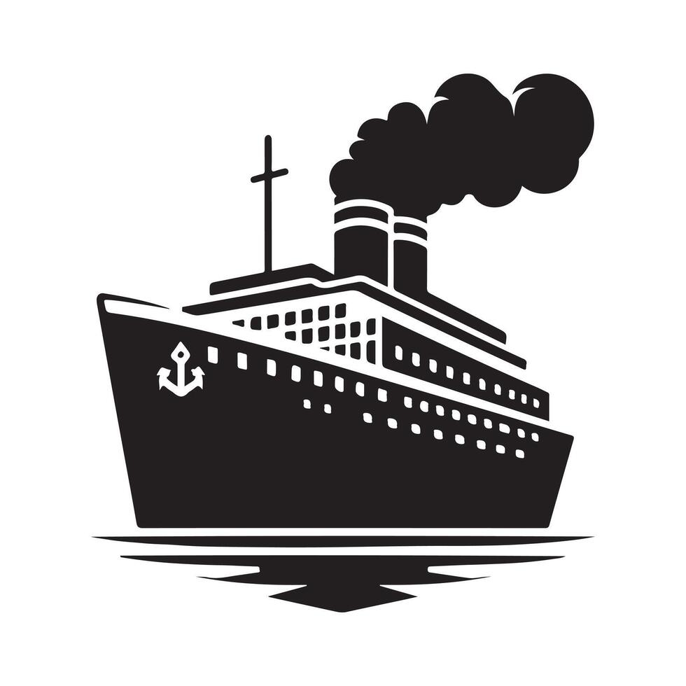 Icebreaker Silhouette Vectors Graphics for Artistic Creations