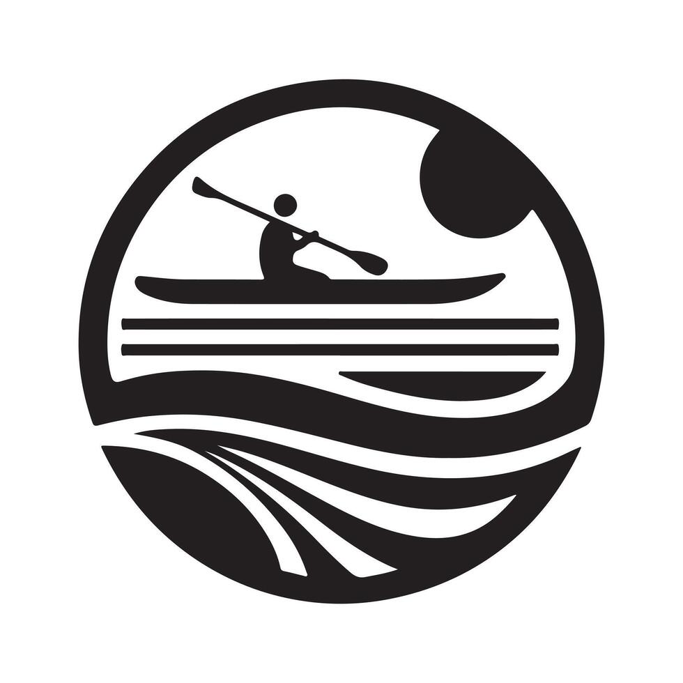 Simple and Modern Paddleboard Silhouette Vectors Illustrations