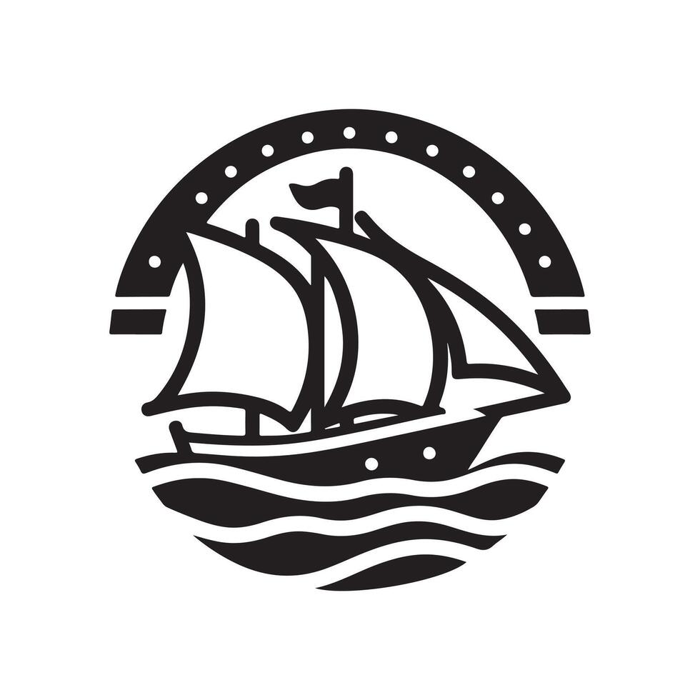 Ketch Silhouette Vectors for Professional Use