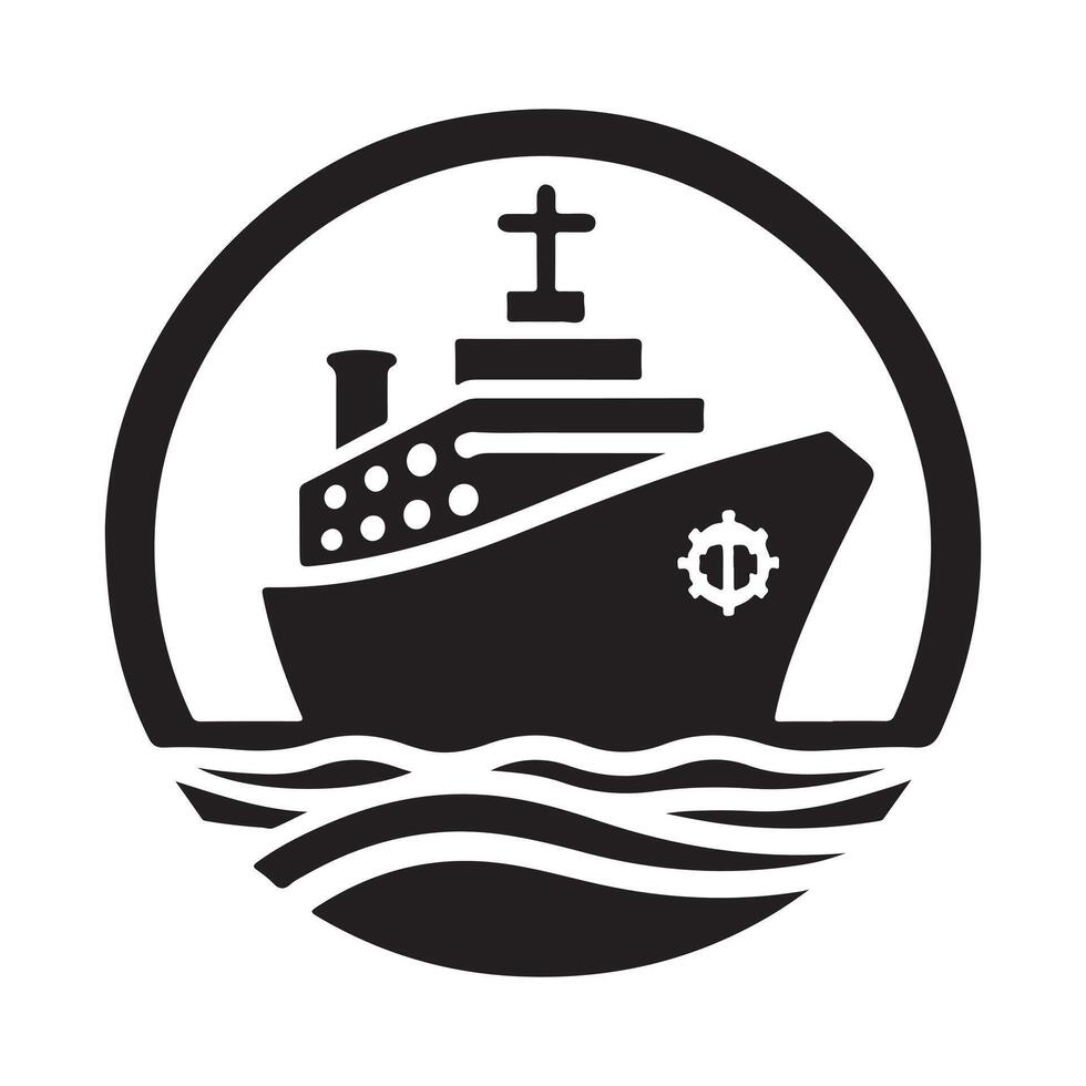 Downloadable Research Vessel Silhouette Vectors Graphics Set
