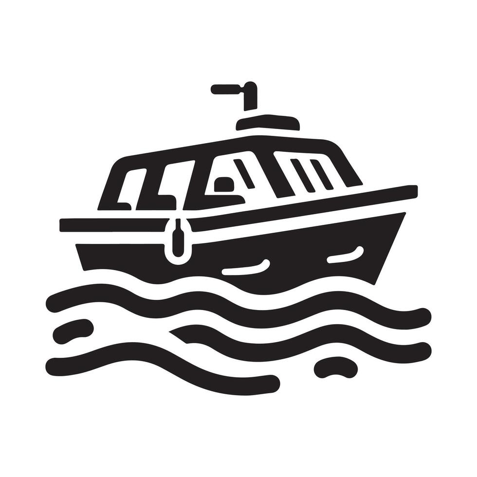 Water Taxi Silhouette Vectors Graphics for Marketing Projects