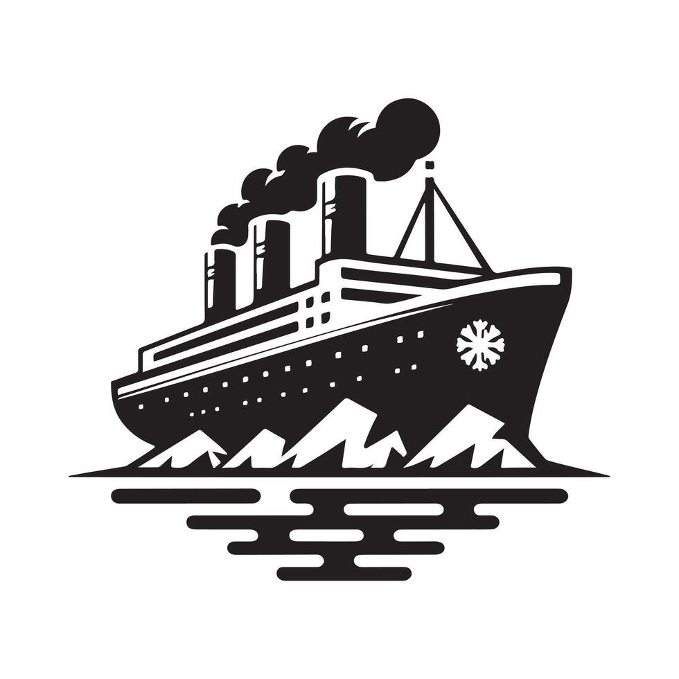 Icebreaker Silhouette Vectors Artwork for Innovative Projects