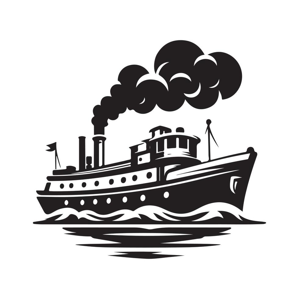 Perfect Fireboat Silhouette Vectors for Print and Digital Media