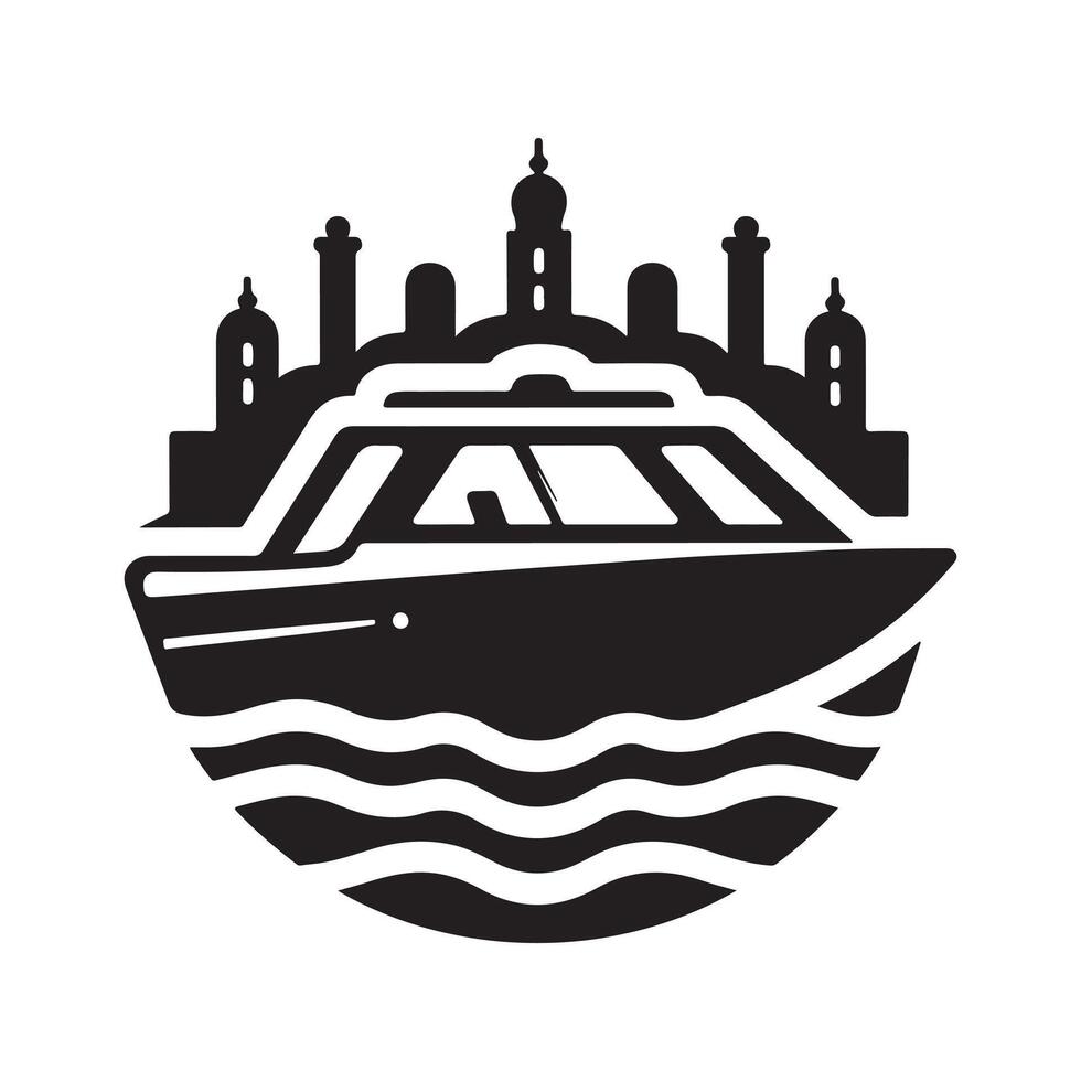Water Taxi Silhouette Vectors for Eye Catching Campaigns