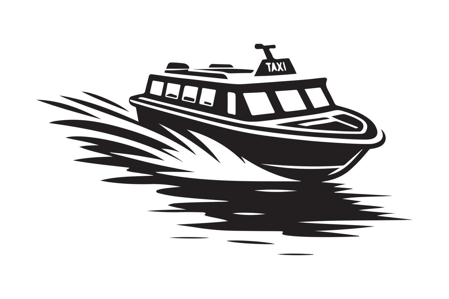 Eye Catching Water Taxi Silhouette Vectors Designs Online