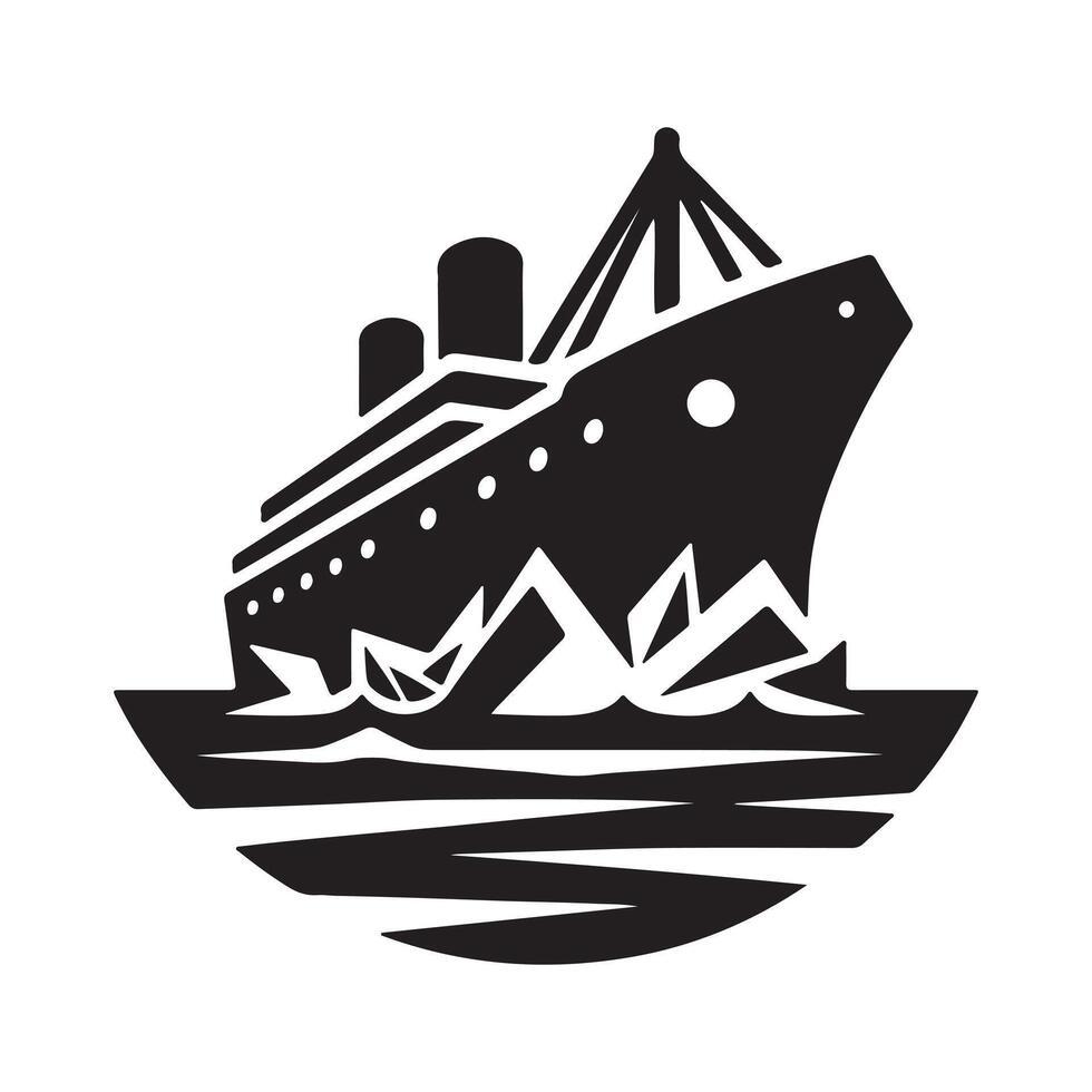Icebreaker Silhouette Vectors Illustration for Social Media Use