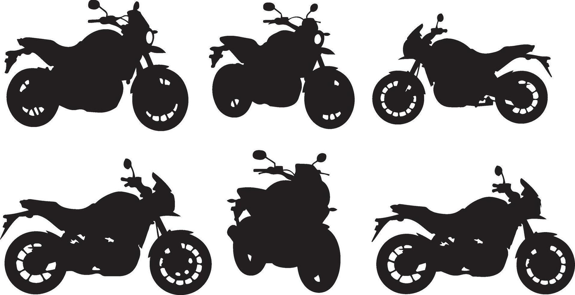 Flat Graphics for Motorbike Designs vector