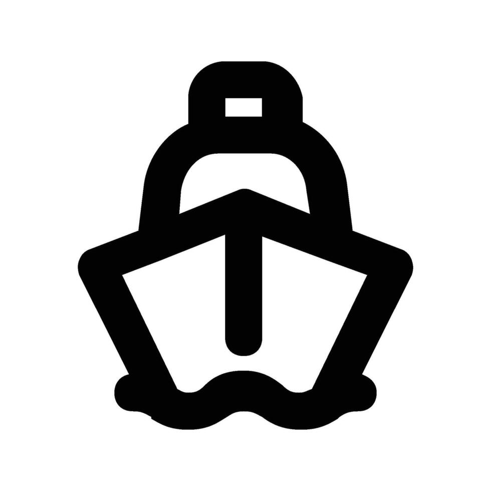 ship liner line icon vector
