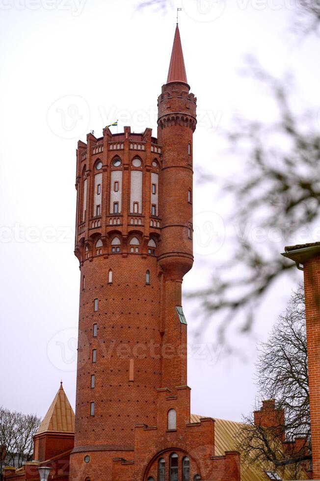 Landskrona gamla vattentornet. Historical water tower in Landskrona. Sweden photo