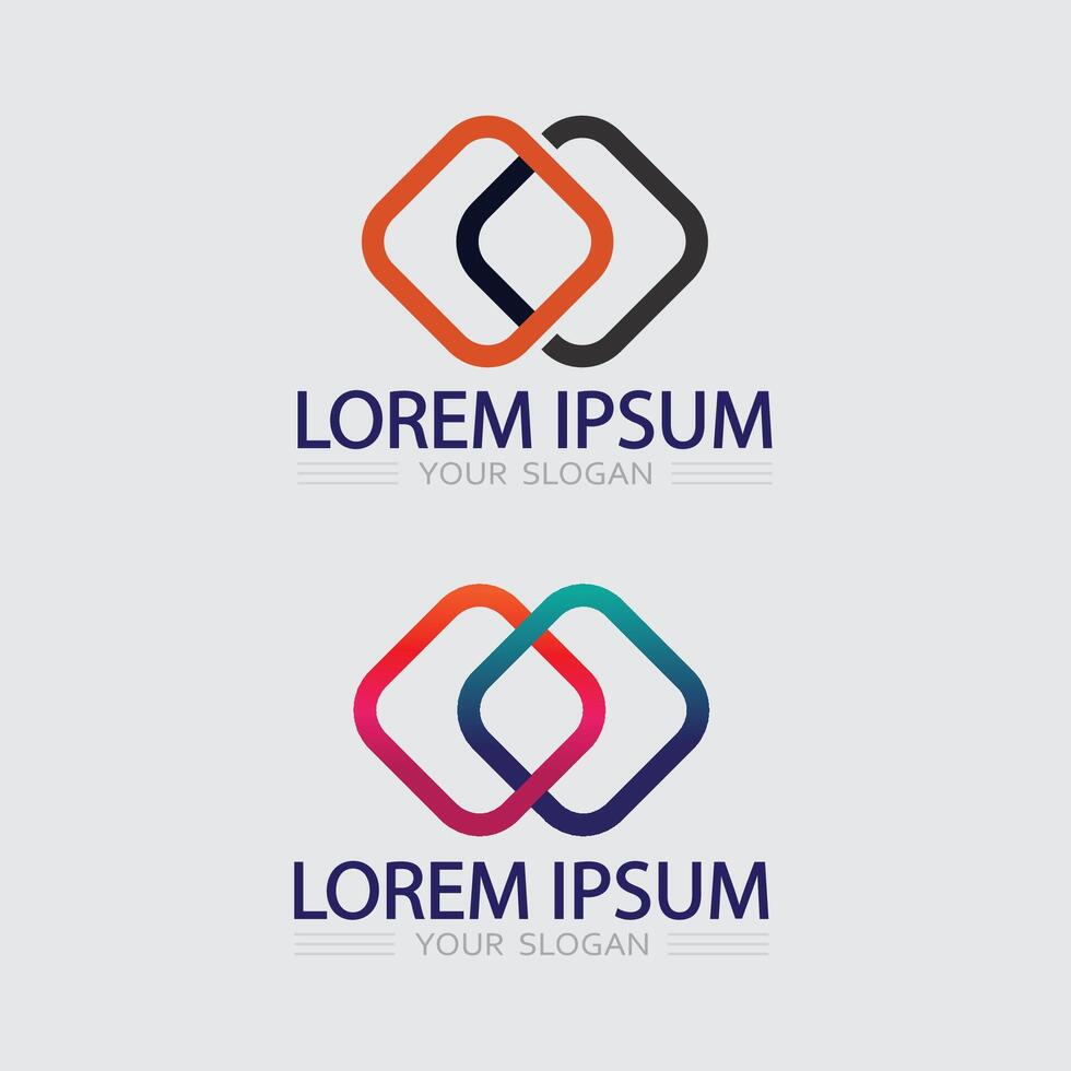 Business icon and logo design graphic block vector