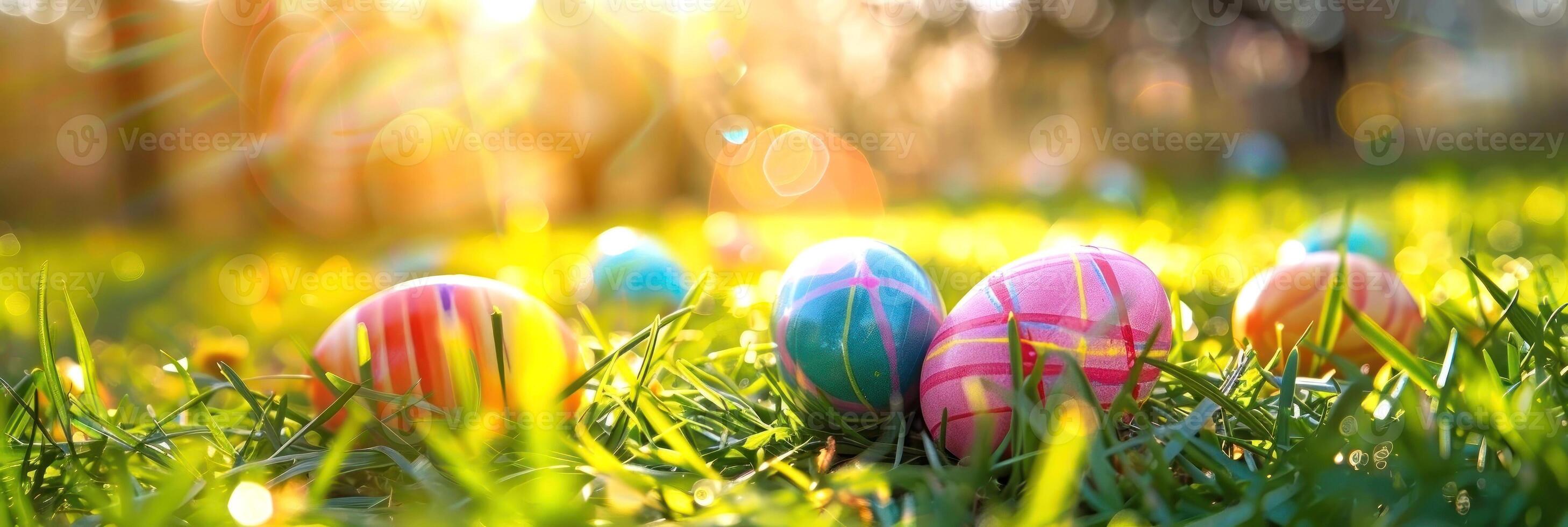 Celebrate spring with a burst of color. Discover beautifully painted Easter eggs photo