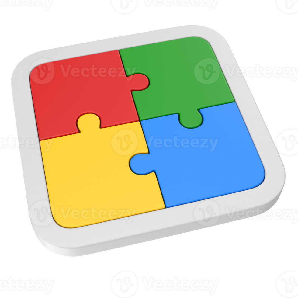 3d Puzzle Pieces png