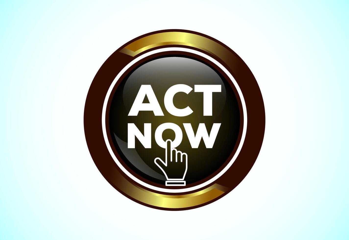 Act now button. Suitable for mobile app vector