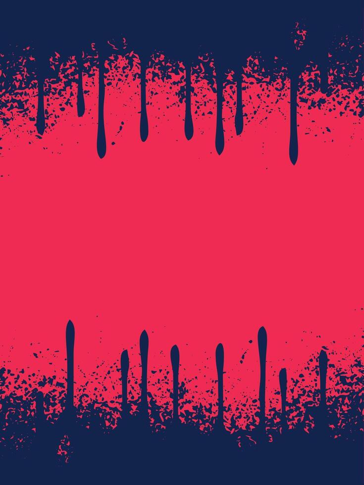 a red and blue background with paint splatters vector