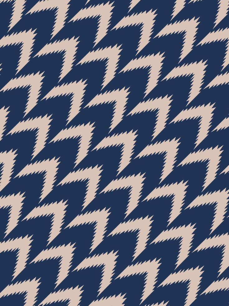 a blue and white pattern with a zigzag pattern vector