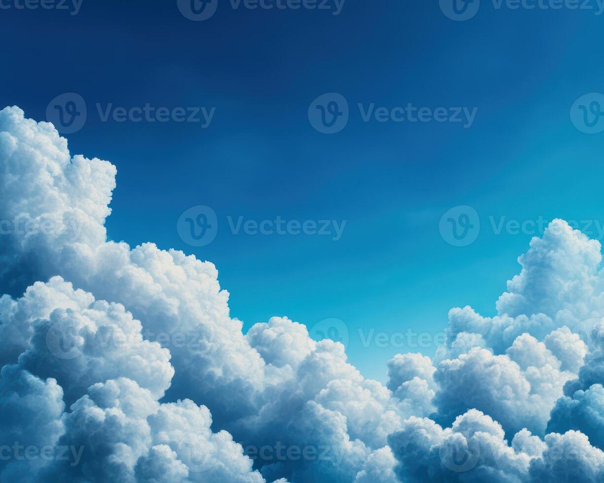 heaven, The sky is filled with clouds and the sun is shining through them photo