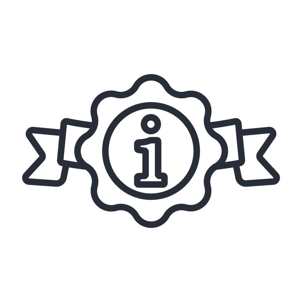 Information icon. .Editable stroke.linear style sign for use web vector