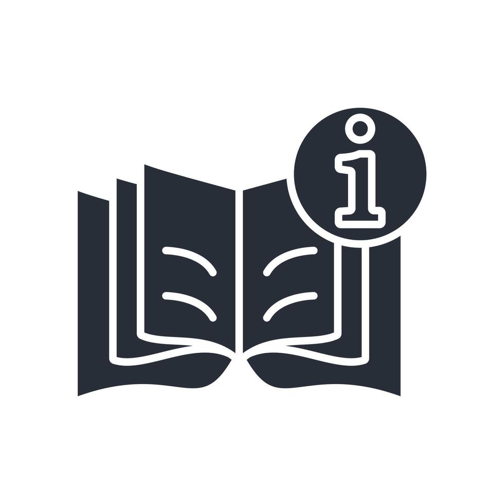 Instruction icon. .Editable stroke.linear style sign for use web vector