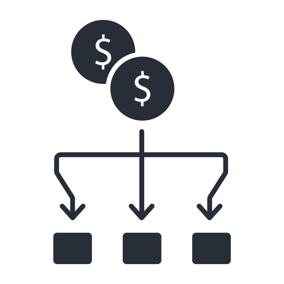 expense icon. .Editable stroke.linear style sign vector