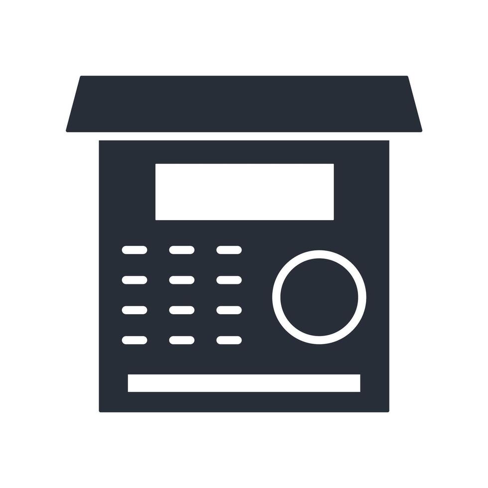 atm icon. .Editable stroke.linear style sign vector
