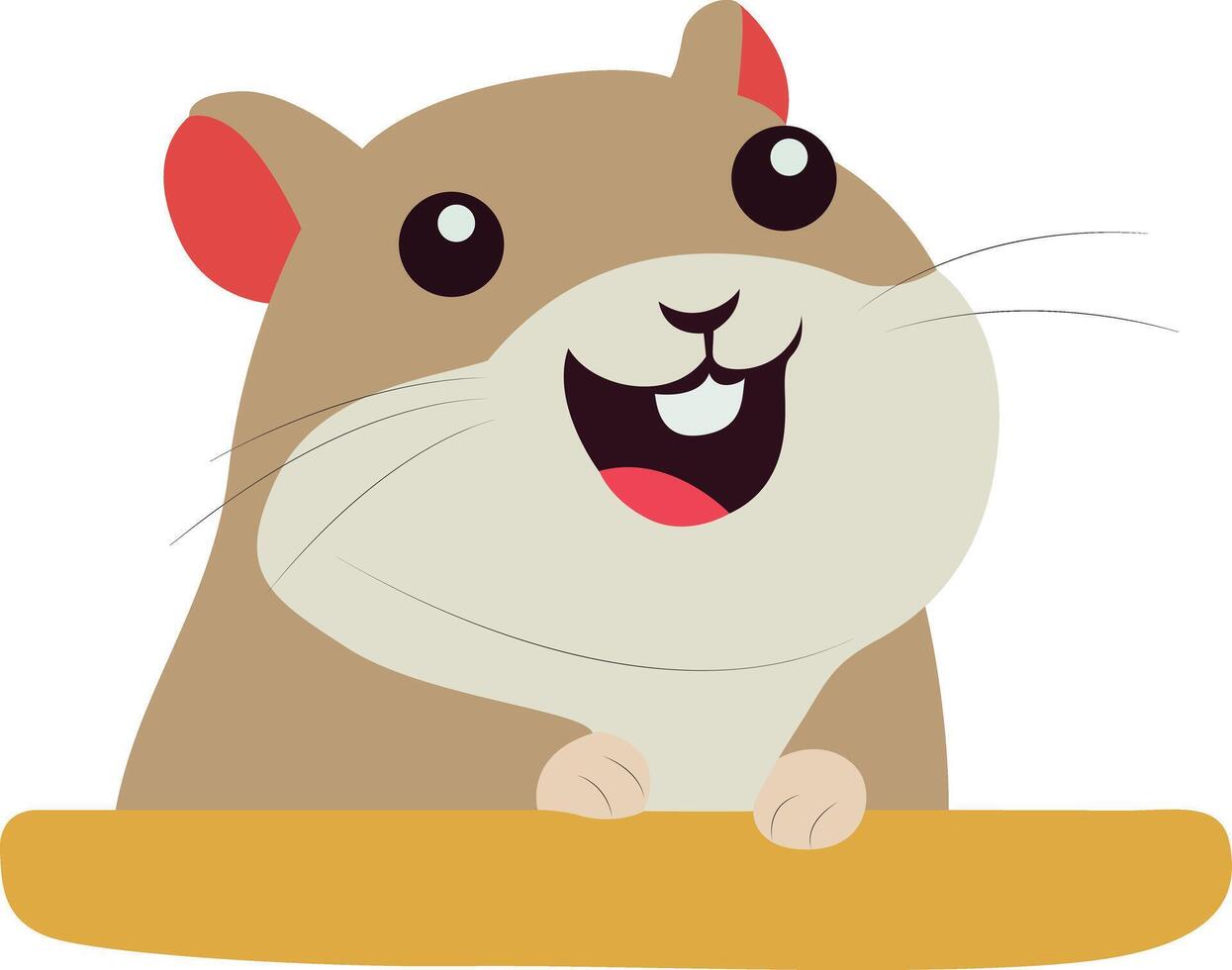 Happy Hamster Image peeking happy world animal day vector