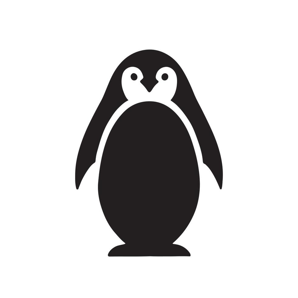 penguin icon isolated on white background illustration vector