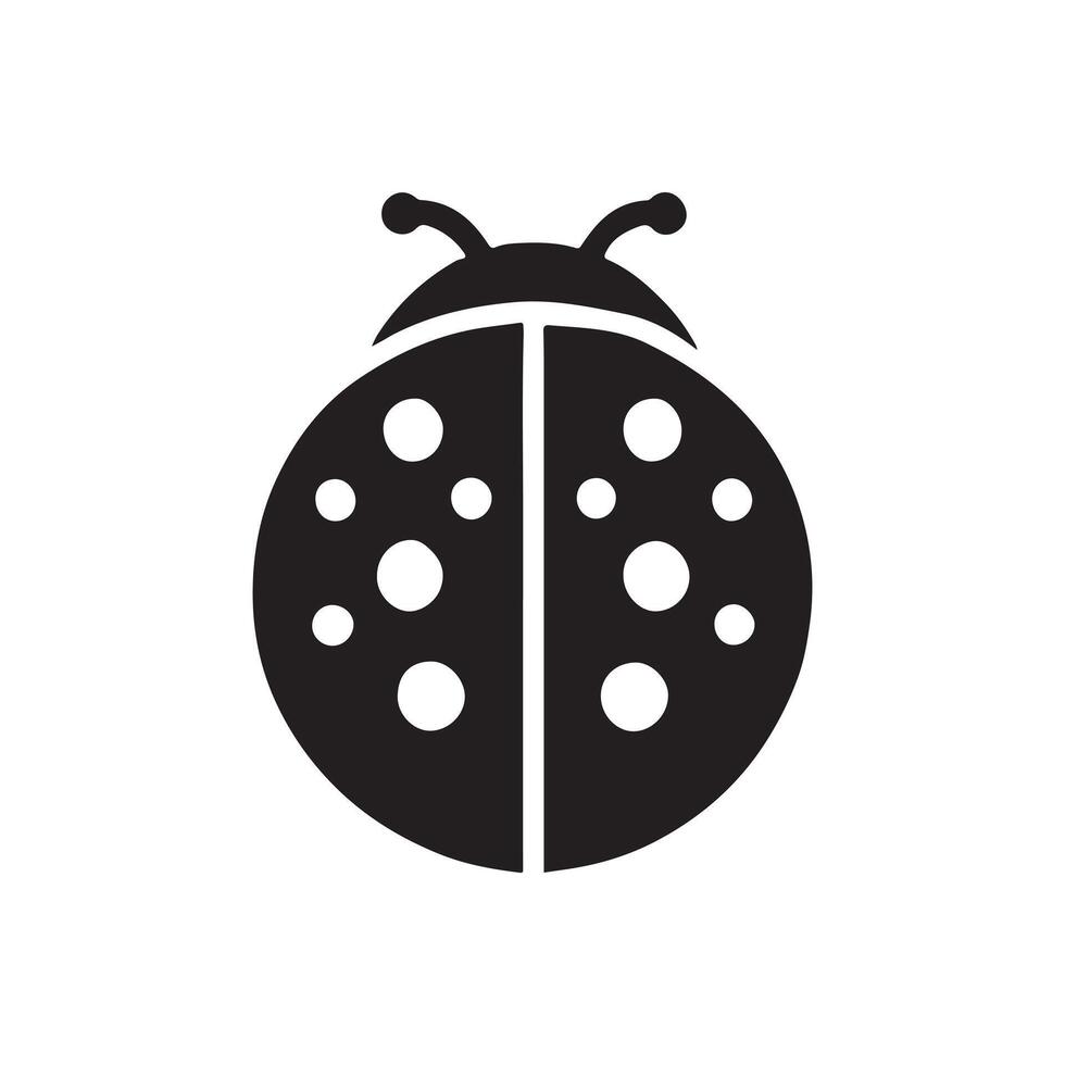 ladybug icon illustration vector