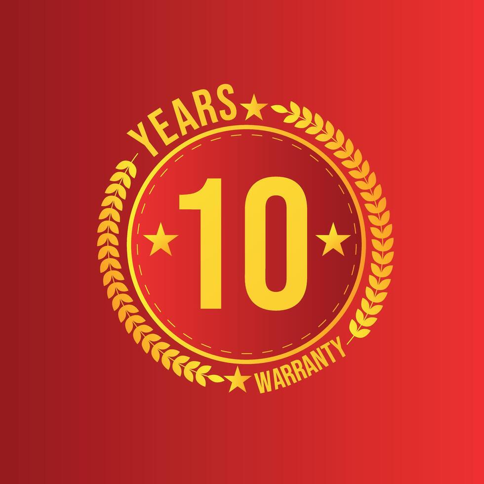 Limited Warranty Badge Collection vector