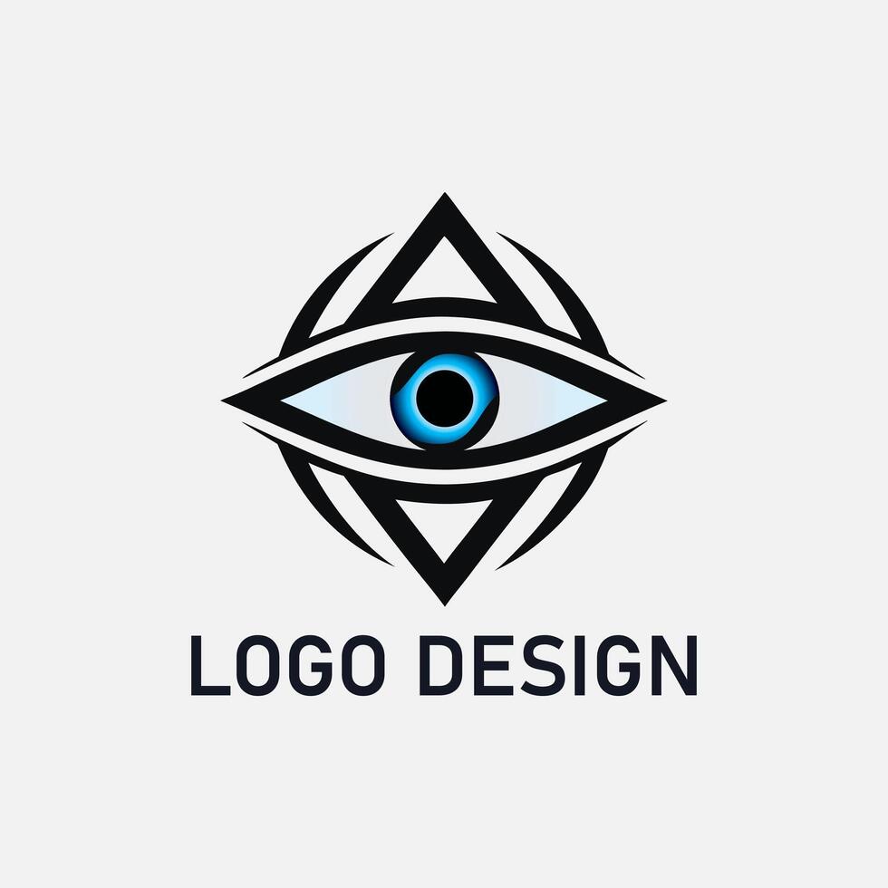 Professional Eye Logo Design Showcasing Innovative and Minimalist Elements for Optics Brands vector